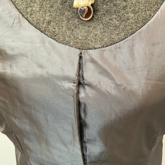 Soia & Kyo Wool Blend Moto Zip Jacket Women's Size Medium Dark Green - Picture 5 of 5